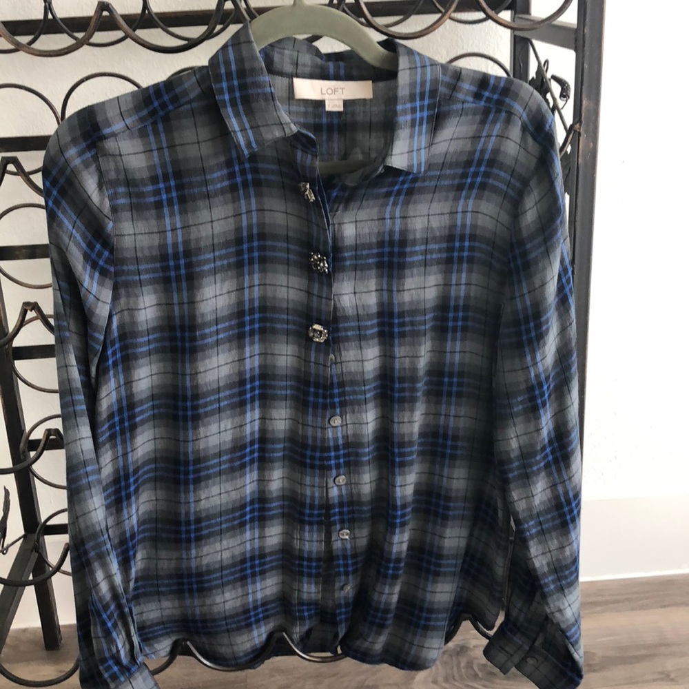 Long Sleeve Loft Plaid Shirt